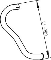 DINEX TAKAPUTKI MERCEDES LK L=800MM