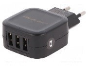 RS VIRTALÄHDE 3 X USB-PORTILLA 5V DC 3.44A