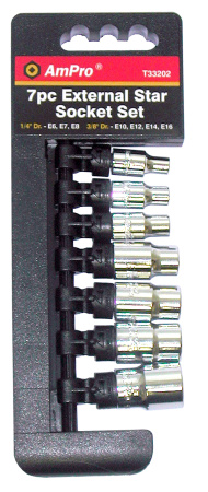 AMPRO TORX-E-HYLSYSARJA 7-OSAINEN