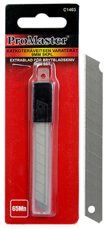 KATKOTERÄVEITSEN VARATERÄT 9MM 5KPL