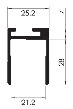 TMT PÄÄTYPROFIILI 15567-U21 T 0,54/7,1