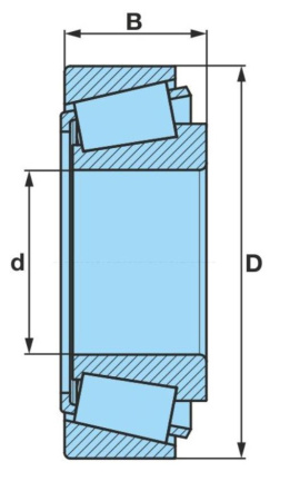 BPW LAAKERI SISÄ 30206 AKS-CB 450-1300 KG/62X30X17