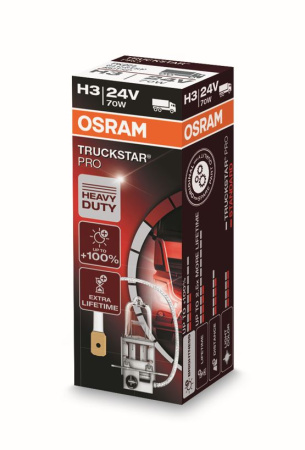 OSRAM H3 TRUCKSTAR PRO 70W 24V PK22S FS1 POLTTIMO 