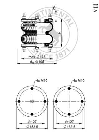 CONTITECH NOSTOPALJE 6X2 TÄYDELLINEN