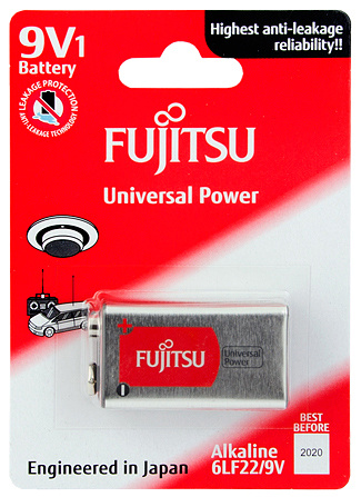 FUJITSU PARISTO 6LF22 ALKALI 9V 1KPL