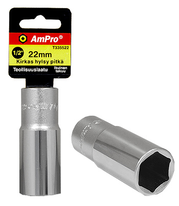 AMPRO KIRKAS HYLSY 1/2" 18MM, PITKÄ