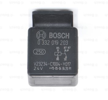BOSCH KYTKENTÄRELE 24V 20A 5-NAPAINEN PIDIKKEELLÄ