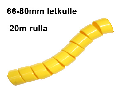 HYDROSPIRAALI 75MM KELTAINEN | 20M KIEPPI | METRIHINTA