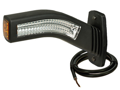 LED-LIGHT GUIDE ÄÄRIVALO KUMIVARRELLA 12/24V/174MM OIKEA