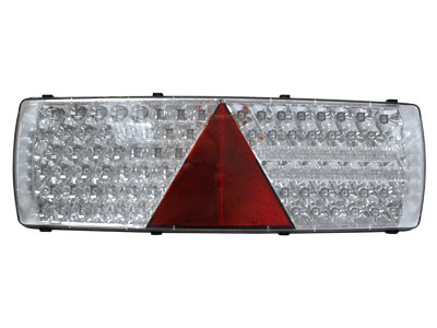 LED TAKALYHTY PERÄVAUNUUN 24V 7-KAMMIO VASEN 7-PIN DIN LIITIN