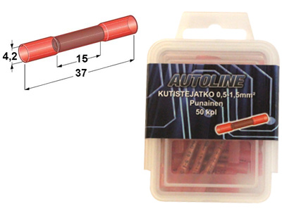 LIITINBLISTER KUTISTEJATKO PUN (50KPL) 0,5-1,5MM2