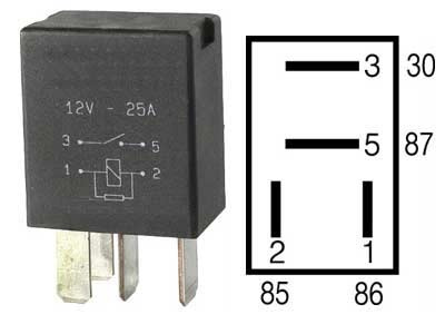 MIKRORELE 12V 20A 4N VAST