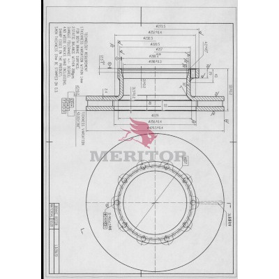 MERITOR JARRULEVY BPW 22,5'' ABS