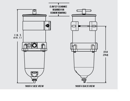 RACOR PA-VEDENEROTIN, LÄMMITETTÄVÄ  340L/H 24V