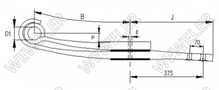 WEWELER TUKIJOUSI SAF 2X43X100X500+300X70MM