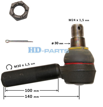 HD PALLONIVEL SC/MAN OKK M30X1,5 L=135MM