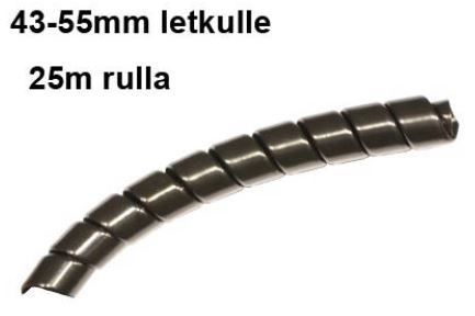 HYDROSPIRAALI 50MM MUSTA | 25M KIEPPI | METRIHINTA