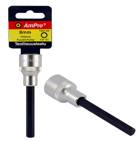 AMPRO KUUSIOKOLOHYLSY 3MM PIT.100MM 1/2"