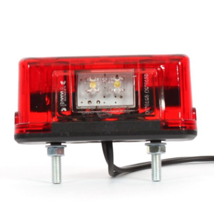 RS LED-REKISTERIVALO | 2+2LED | PUNAINEN | 12-24V | 82X31X39MM 