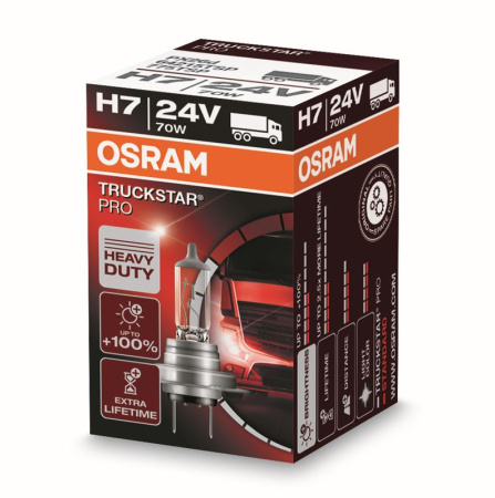 OSRAM H7 TRUCKSTAR PRO 70W 24V PX26D FS1 POLTTIMO