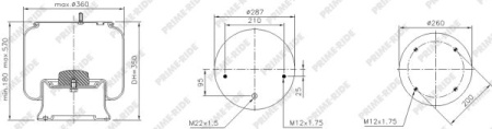 PRIME-RIDE ILMAJOUSIPALJE SAF 2918V E1/25MM | METALLIMÄNTÄ