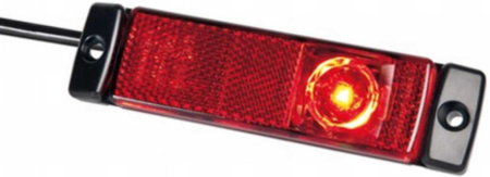 AFT LED-ÄÄRIVALO PUNAINEN 10-30V 0,5M, PYSTY/VAAKA-ASENNUS