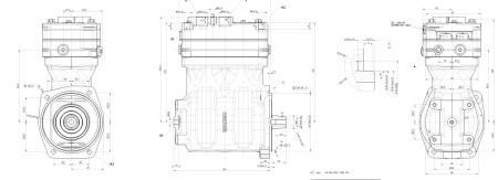 WABCO |RV| KOMPRESSORI DAF CF/XF 2-SYLINTERINEN