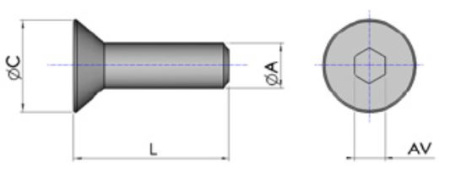 TMT KUUSIOKOLORUUVI M8X20 HST-UPPOK.