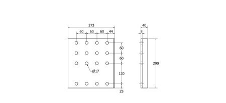TAV SIVULEVYPARI B190 DS K290 X L253