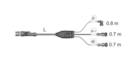 WABCO EBS-E VÄLIKAAPELI RELEVENTTIILILLE 3M