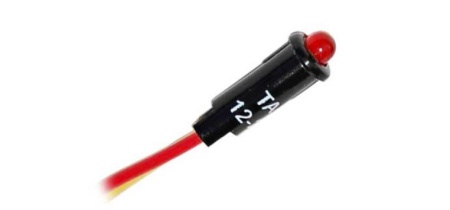 BLUE SEA LED-MERKKIVALO 12/24V PUNAINEN 4,4MM