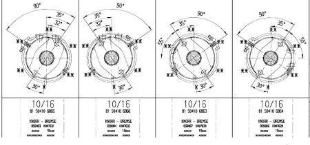 KB JOUSIJARRUSYLINTERI T10/16 LEVYJARRU ISKU57/57MM MAN/DAF | VOSS22