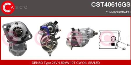 DENSO KÄYNNISTIN CUMMINS / KOMATSU / SENNEBOGEN 24V