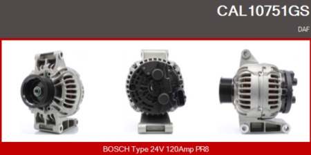 SEG LATURI DAF 24V 120A | 8PK Ø74MM HIHNAPYÖRÄ | UUSI