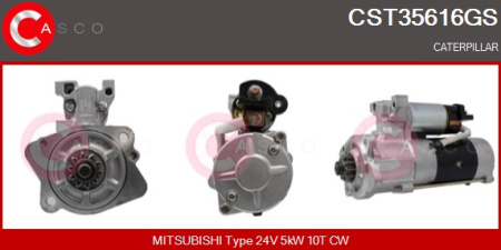 MITSUBISHI KÄYNNISTIN CATERPILLAR 24V 5KW