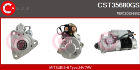 MITSUBISHI KÄYNNISTIN MB/SISU POLAR 24V/7KW | 11-T | UUSI