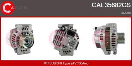 MITSUBISHI LATURI SC 24V/130A | Ø70MM 10-URAINEN HIHNAPYÖRÄ | UUSI
