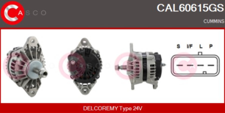 DELCO REMY LATURI CUMMINS 24V 70A