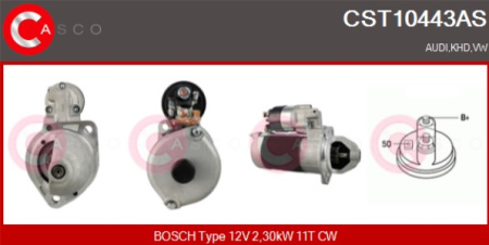 KÄYNNISTIN DEUTZ 12V 2,3KW | 11T CW | UUSI