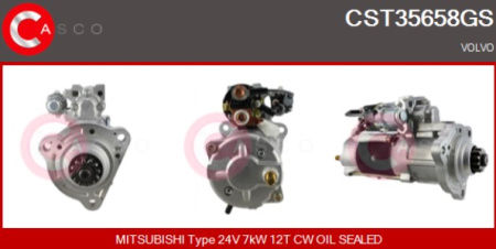 MITSUBISHI KÄYNNISTIN VL 24V 7KW | 12T CW | ÖLJYTIIVISTETTY