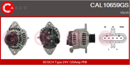SEG LATURI VL/RVI  2005-> 24V 120AH | 8PK Ø72MM HIHNAPYÖRÄ | UUSI