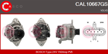 SEG LATURI VL FH16 24V/150A | 8PK Ø63MM HIHNAPYÖRÄ | UUSI