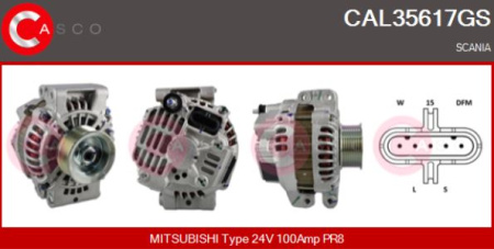MITSUBISHI LATURI SC 4 SRJ./RPT 100A | Ø72MM 8PK  HIHNAPYÖRÄ | UUSI