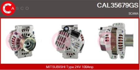 MITSUBISHI LATURI SC 24V/100A | 10PK HIHNAPYÖRÄ | UUSI