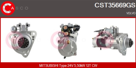 MITSUBISHI KÄYNNISTIN 24V 5,5KW VL B12 | RVI DXI12 / DXI13