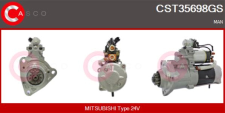 MITSUBISHI KÄYNNISTIN MAN 24V 7KW | UUSI |