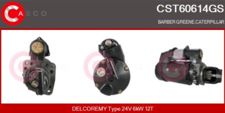 DELCO REMY KÄYNNISTIN CATERPILLAR 24V 6KW | 12T