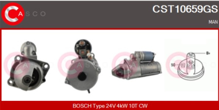 SEG KÄYNNISTIN MAN 24V 4KW | 10T CW | UUSI