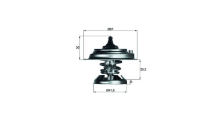 MAHLE TERMOSTAATTI MERCEDES OM353/602