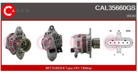 MITSUBISHI LATURI VL 130AH/24V, UUSI